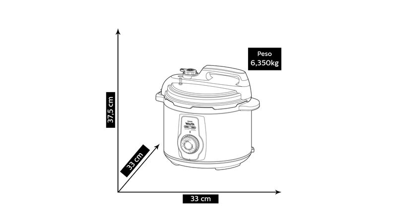 Panela de Pressão Elétrica Digital Philips Walita 900W - RI3136/75