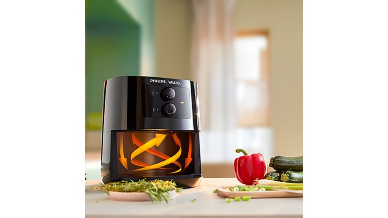 Fritadeira Airfryer Philips Walita Digital Série 3000 127V Visor de LED 6,2  Litros 2000W Preta RI9270/90